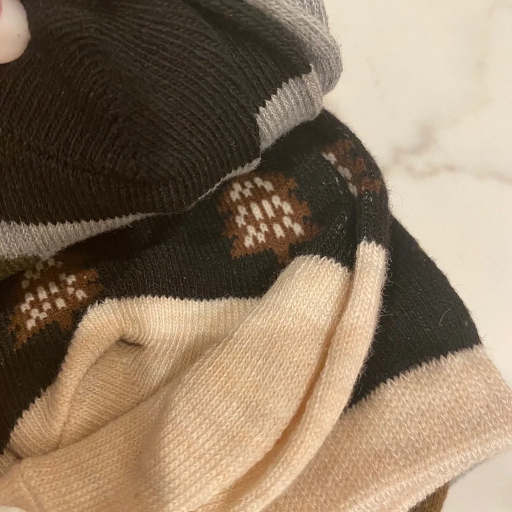 NWT Max Jake Socks Set 3 Brown Bears Campfire Trees Wilderness Brown Kids 9-1